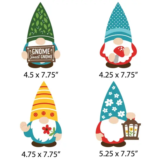 Big Dot of Happiness Garden Gnomes - Decorations DIY Forest Gnome Party Essentials - Set of 20 {7}