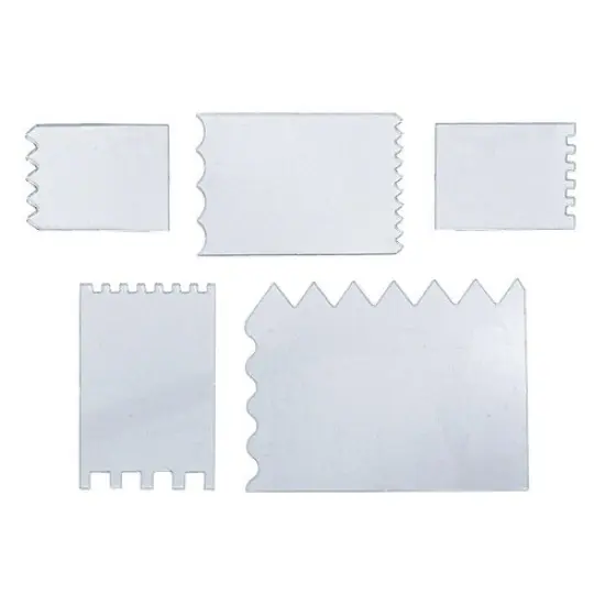 DecoArt Impasto Paint Accessories 5/Pkg-Clear Texture Cards {1}