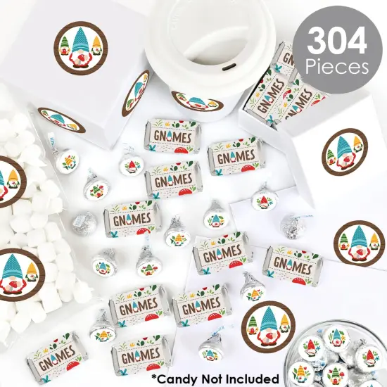 Big Dot of Happiness Garden Gnomes - Forest Gnome Party Candy Favor Sticker Kit - 304 Pieces {3}