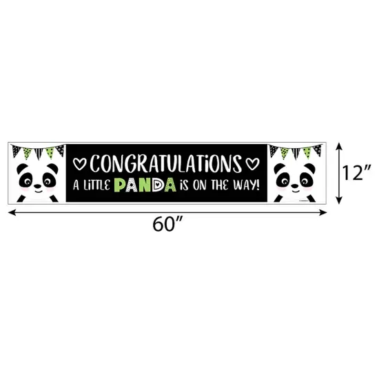 Big Dot of Happiness Party Like a Panda Bear - Baby Shower Decorations Party Banner {3}