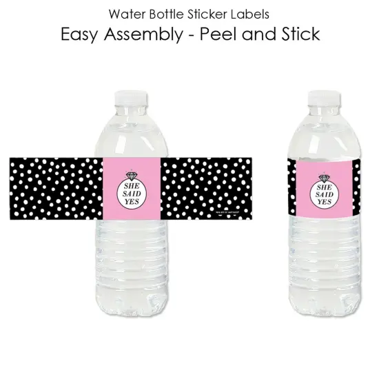 Big Dot of Happiness Omg, You're Getting Married - Engagement Party Water Bottle Sticker Labels - Set of 20 {3}