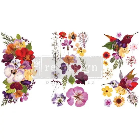 Prima Marketing Re-Design Decor Transfers 6"X12" 3/Sheets-Organic Flora {1}