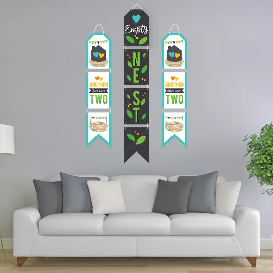 Big Dot of Happiness Empty Nesters - Hanging Vertical Paper Door Banners - Empty Nest Party Wall Decoration Kit - Indoor Door Decor {3}