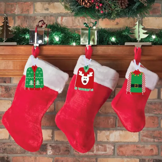 Big Dot of Happiness Ugly Sweater - Holiday and Christmas Party Decorations - Christmas Tree Ornaments - Set of 12 {3}