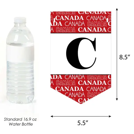 Big Dot of Happiness Canada Day - Canadian Party Bunting Banner - Party Decorations - Happy Canada Day {4}