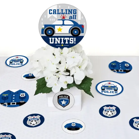 Big Dot of Happiness Calling All Units - Police - Cop Birthday Party or Baby Shower Giant Circle Confetti - Party D&eacute;cor - Large Confetti 27 Count {6}