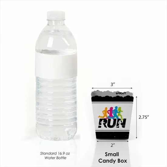 Big Dot of Happiness Set the Pace - Running - Party Mini Favor Boxes - Track, Cross Country or Marathon Party Treat Candy Boxes - Set of 12 {4}
