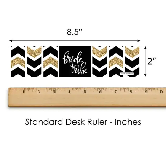 Big Dot of Happiness "Bride Tribe" - Bridal Shower or Bachelorette Party Water Bottle Sticker Labels - Set of 20 {6}