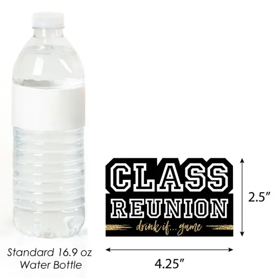 Big Dot of Happiness Drink If Game - Reunited - School Class Reunion Party Game - 24 Count {4}