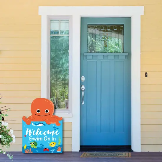 Big Dot of Happiness Under the Sea Critters - Party Decorations - Birthday Party or Baby Shower Welcome Yard Sign {6}