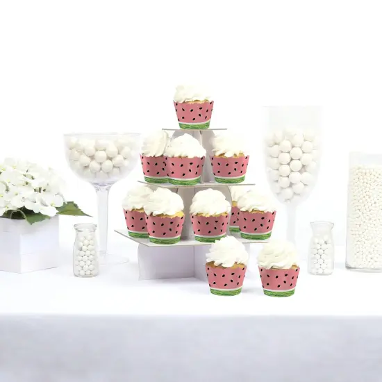 Big Dot of Happiness Sweet Watermelon - Fruit Party Decorations - Party Cupcake Wrappers - Set of 12 {3}