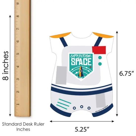 Big Dot of Happiness Blast Off to Outer Space - Picture Bingo Cards and Markers - Rocket Ship Baby Shower Shaped Bingo Game - Set of 18 {6}