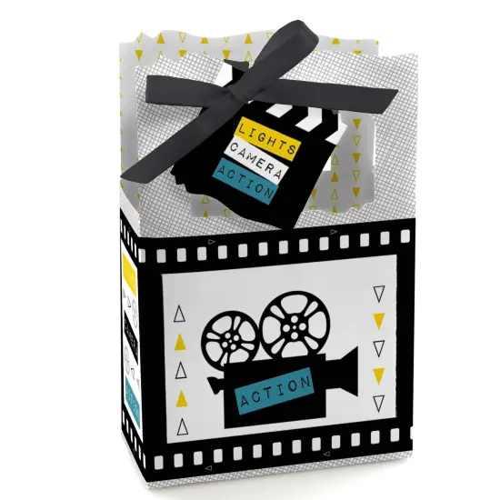 Big Dot of Happiness Movie - Hollywood Party Favor Boxes - Set of 12 {1}