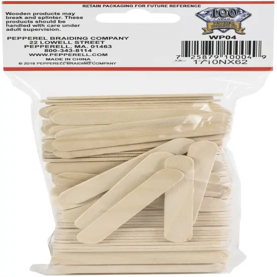 Pepperell Crafts Mini Craft Sticks 150/Pkgs-2.5"X0.375" {3}