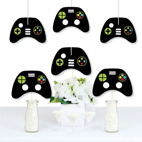Big Dot of Happiness Game Zone - Game Controller Decorations DIY Pixel Video Game Party or Birthday Party Essentials - Set of 20 {1}