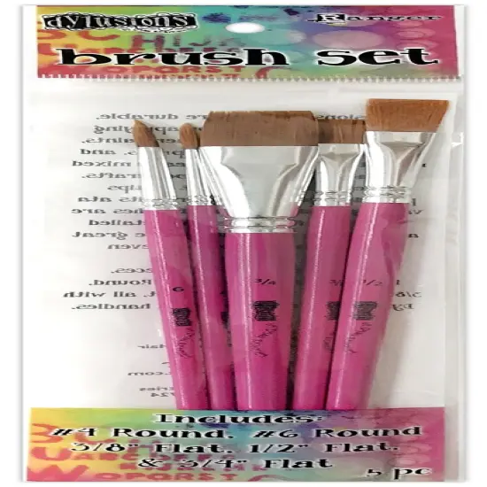 Dyan Reaveley's Dylusions Brush Set-5/Pkg {1}