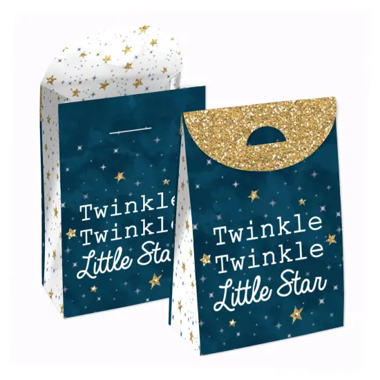 Big Dot of Happiness Twinkle Twinkle Little Star - Baby Shower or Birthday Gift Favor Bags - Party Goodie Boxes - Set of 12 {1}