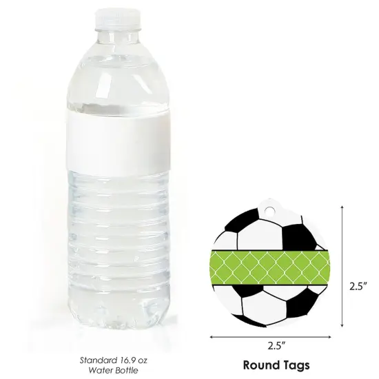 Big Dot of Happiness Goaaal - Soccer - Baby Shower or Birthday Party Favor Gift Tags (Set of 20) {4}