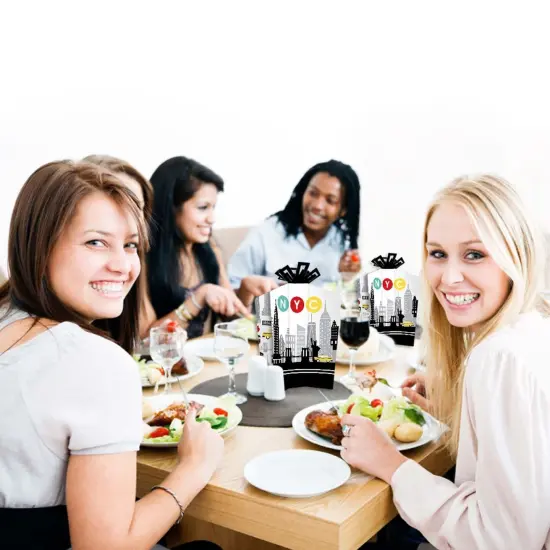 Big Dot of Happiness NYC Cityscape - Table Decorations - New York City Party Fold and Flare Centerpieces - 10 Count {7}