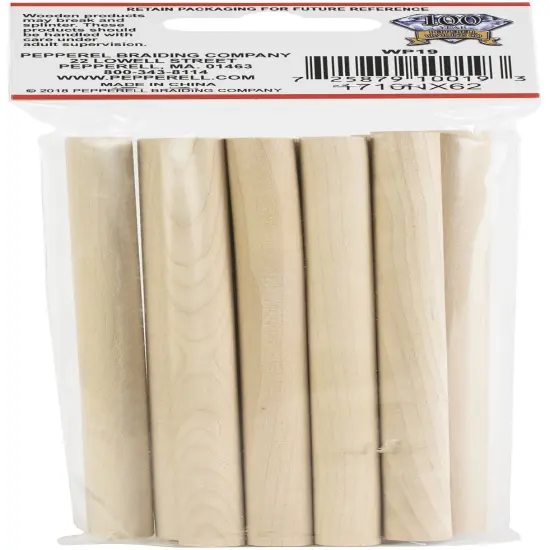 Pepperell Crafts Dowels 10/Pkg-0.375"X8" {2}