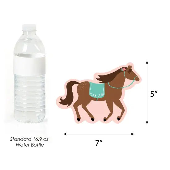 Big Dot of Happiness Run Wild Horses - Decorations DIY Pony Birthday Party Essentials - Set of 20 {6}