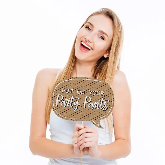 Big Dot of Happiness Put On Your Party Pants - Photo Booth Props Kit - 20 Count {4}