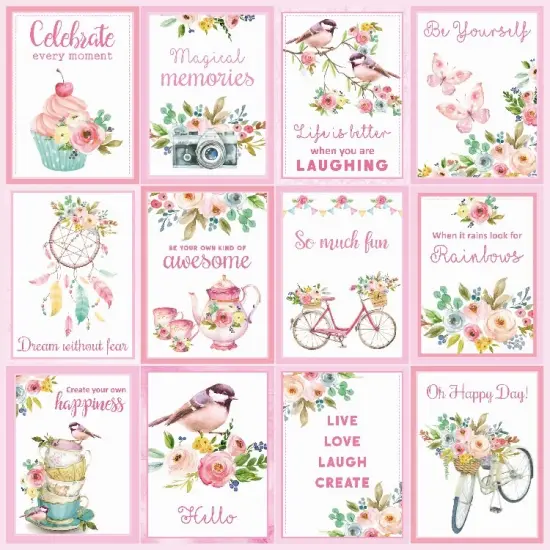 Little Birdie Cardstock Pack 6"X6" 24/Pkg-Celebrate Life {3}