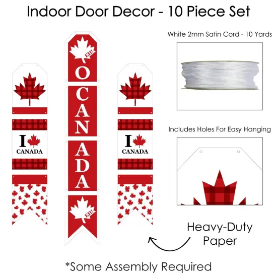 Big Dot of Happiness Canada Day - Hanging Vertical Paper Door Banners - Canadian Party Wall Decoration Kit - Indoor Door Decor {6}