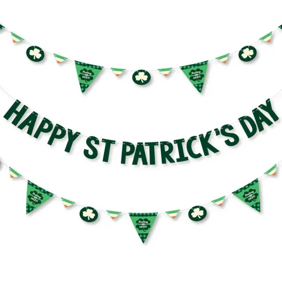 Big Dot of Happiness St. Patrick's Day - Saint Paddy's Day Party Letter Banner Decoration - 36 Banner Cutouts & Happy St. Patrick's Day Banner Letters {1}