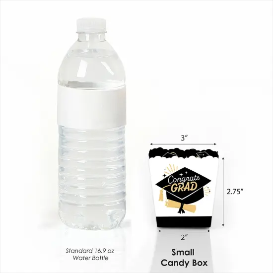 Big Dot of Happiness Goodbye High School, Hello College - Party Mini Favor Boxes - Graduation Party Treat Candy Boxes - Set of 12 {4}