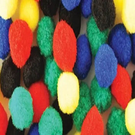 Krafty Kids Pom-Poms 1" 80/Pkg {1}