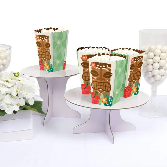 Big Dot of Happiness Tropical Luau - Hawaiian Beach Party Favor Popcorn Treat Boxes - Set of 12 {4}