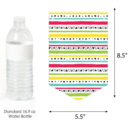 Big Dot of Happiness Taco 'Bout Fun - Fiesta Birthday Party Bunting Banner - Birthday Party Decorations - Happy Birthday {3}