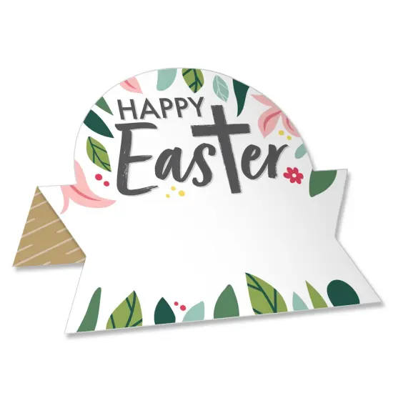 Big Dot of Happiness Religious Easter - Christian Holiday Party Tent Buffet Card - Table Setting Name Place Cards - Set of 24 {1}