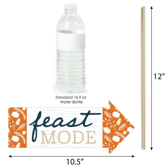 Big Dot of Happiness Funny Happy Thanksgiving - Fall Harvest Party Photo Booth Props Kit - 10 Piece {5}