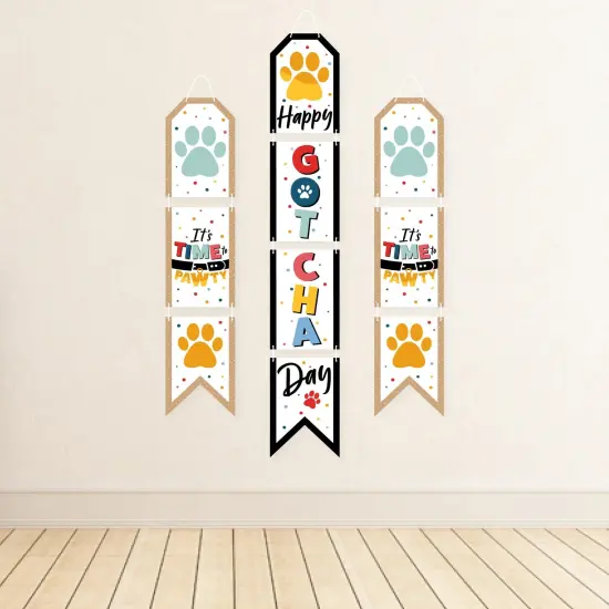 Big Dot of Happiness Happy Gotcha Day - Hanging Vertical Paper Door Banners - Dog and Cat Pet Adoption Party Wall Decoration Kit - Indoor Door Decor {4}