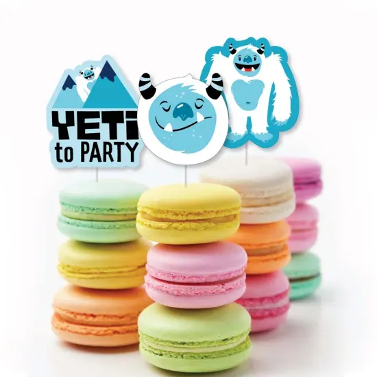 Big Dot of Happiness Yeti to Party - DIY Shaped Abominable Snowman Party or Birthday Party Cut-Outs - 24 Count {6}