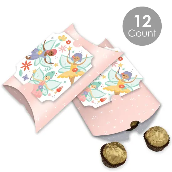 Big Dot of Happiness Let's Be Fairies - Favor Gift Boxes - Fairy Garden Birthday Party Large Pillow Boxes - Set of 12 {3}