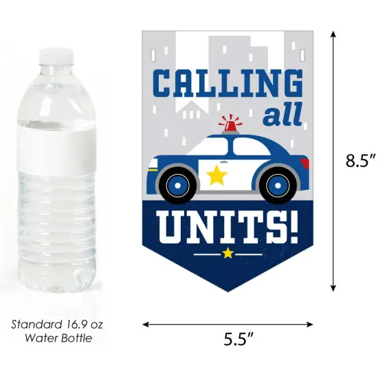 Big Dot of Happiness Calling All Units - Police - Cop Baby Shower Bunting Banner - Party Decorations - Welcome Baby {3}