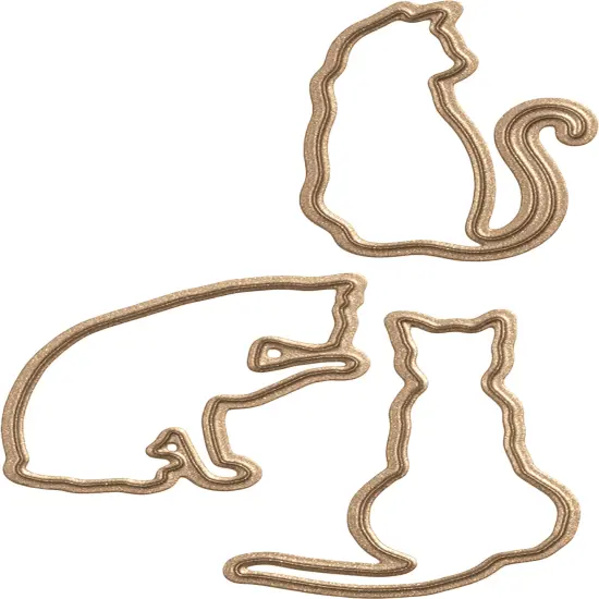 Spellbinders Shapeabilities Die D-Lites-Kitty Cats 1.15" To 1.85" {2}