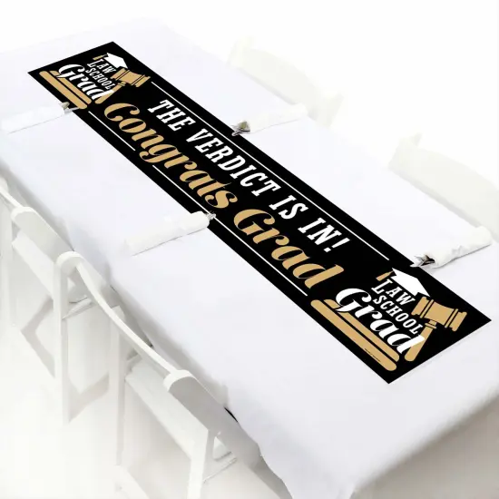 Big Dot of Happiness Law School Grad - Future Lawyer Graduation Party Decorations Party Banner {7}