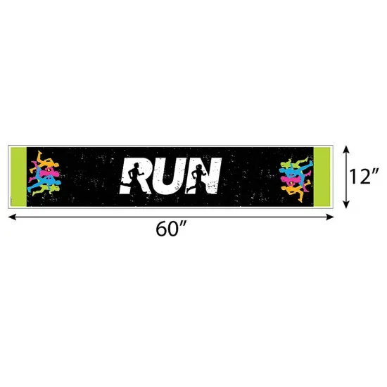 Big Dot of Happiness Set the Pace - Running - Petite Track, Cross Country or Marathon Party Paper Table Runner - 12 x 60 inches {4}