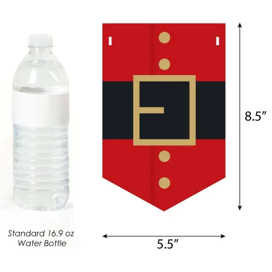 Big Dot of Happiness Jolly Santa Claus - Christmas Party Bunting Banner - Party Decorations - Merry Christmas {3}