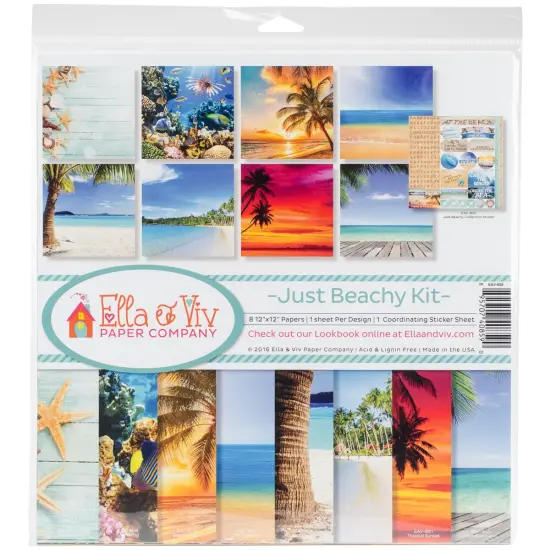 Ella & Viv Collection Kit 12"X12"-Just Beachy {1}