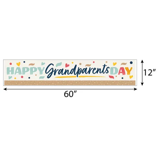 Big Dot of Happiness Happy Grandparents Day - Grandma & Grandpa Party Decorations Party Banner {3}