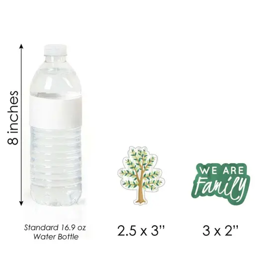 Big Dot of Happiness Family Tree Reunion - Shaped Family Gathering Party Cut-Outs - 24 Count {6}