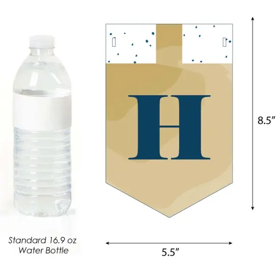 Big Dot of Happiness Happy Hanukkah - Chanukah Bunting Banner - Menorah Party Decorations {4}