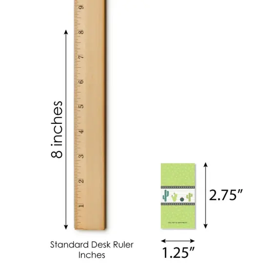 Big Dot of Happiness Prickly Cactus Party - Mini Candy Bar Wrapper Stickers - Fiesta Party Small Favors - 40 Count {6}