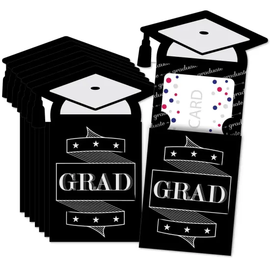 Big Dot of Happiness Graduation Cheers - Graduation Party Money and Gift Card Sleeves - Nifty Gifty Card Holders - Set of 8 {1}