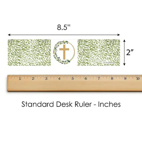 Big Dot of Happiness Elegant Cross - Religious Party Water Bottle Sticker Labels - Set of 20 {6}